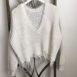 Skylar + madison v neck knit sweater